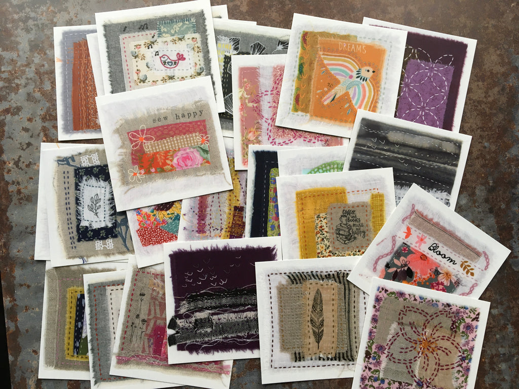 Embroidery Art Postcards