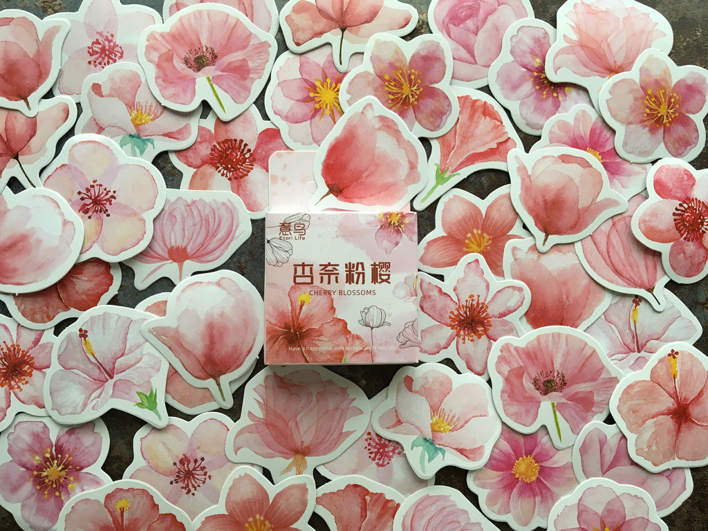 'Pink Blossoms' sticker box