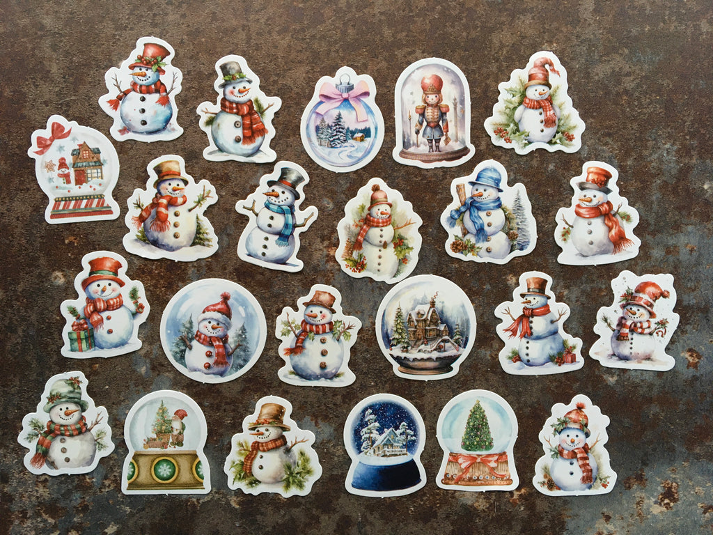 'Snowmen' sticker box