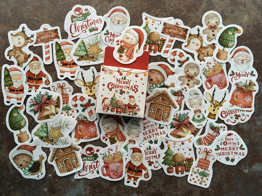 'Merry Christmas' sticker box