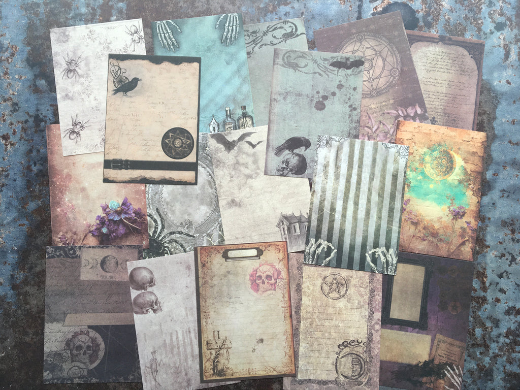 Gothic & fantasy style background papers