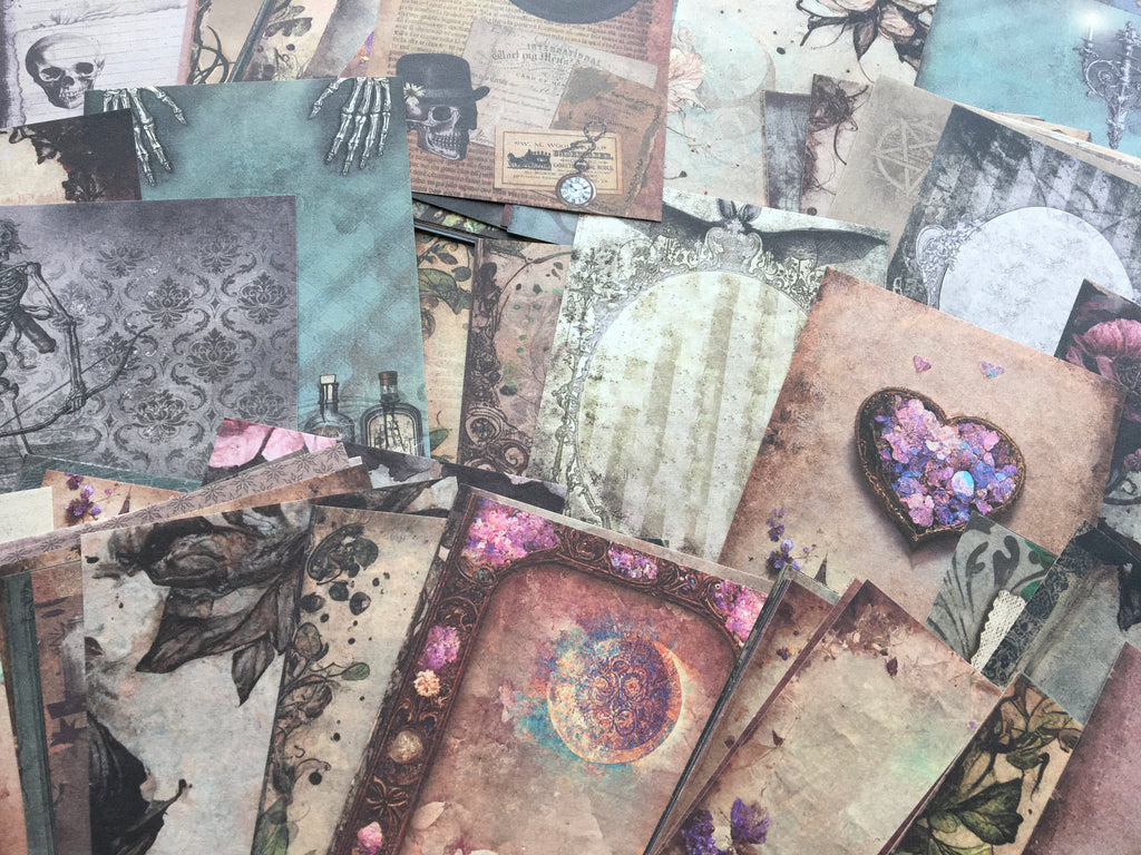 Gothic & fantasy style background papers