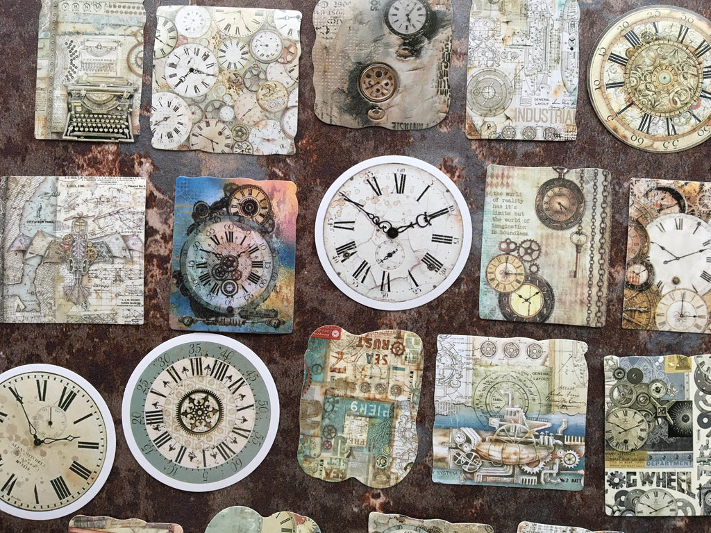'Steampunk Clocks' sticker box
