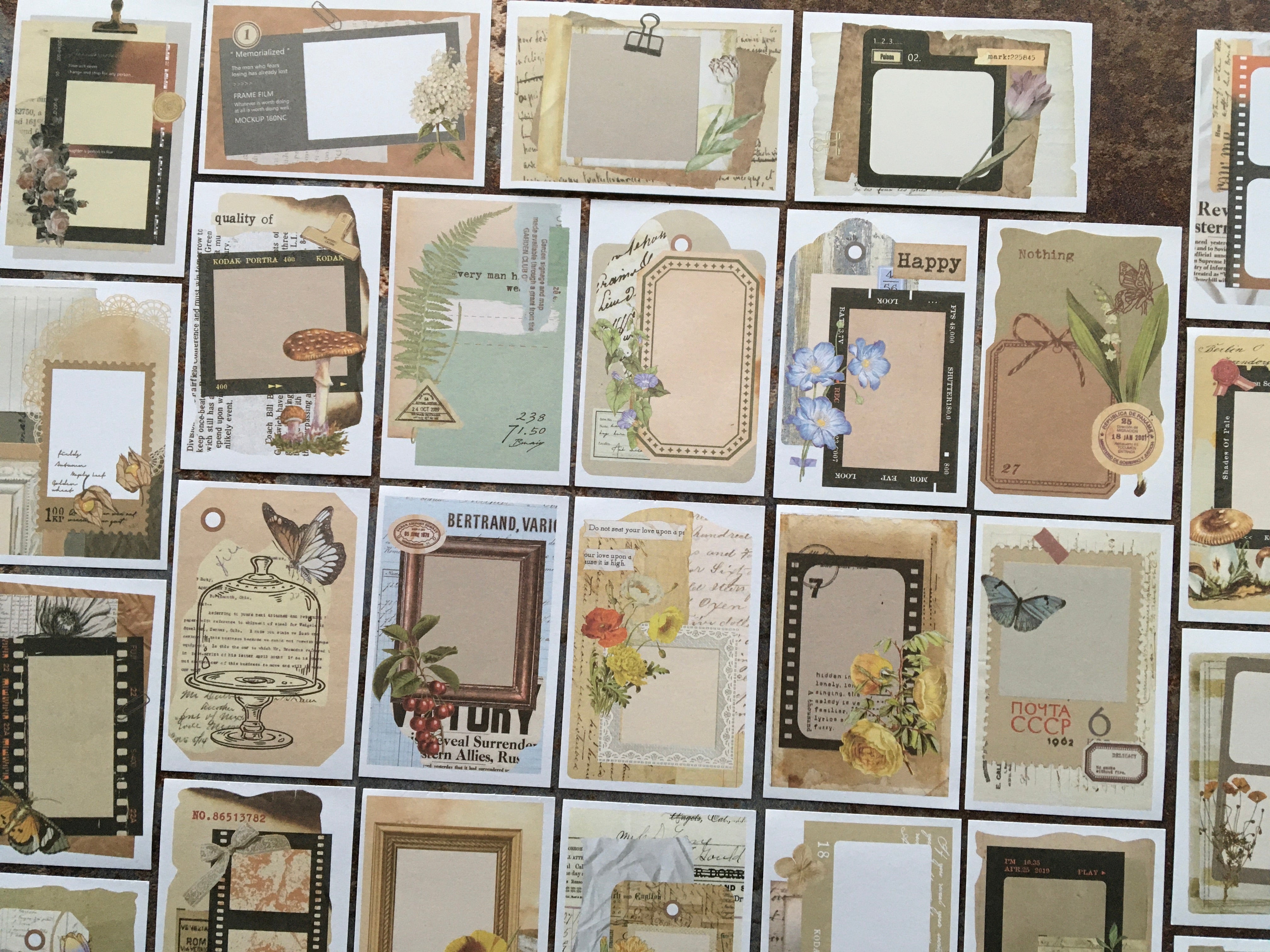 Sticker Booklet Design 50pcs sticker booklet for modern collage style journaling ...