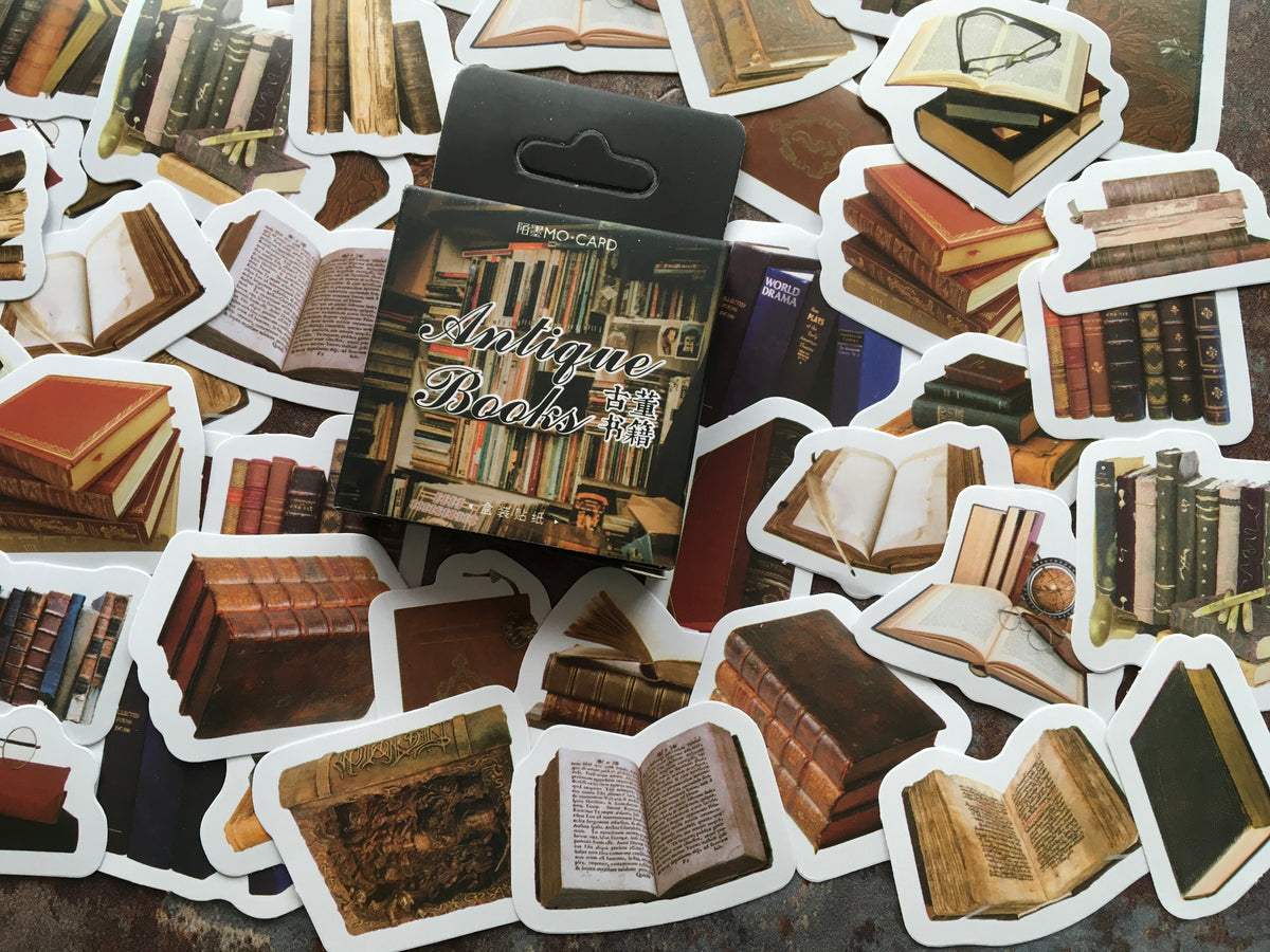 Book themed sticker mix for journaling or scrapbooking – BluebellHillCrafts