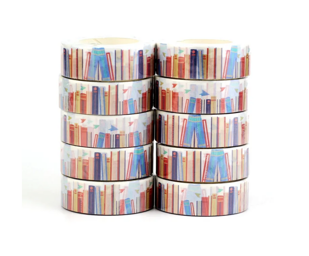 books washi tape