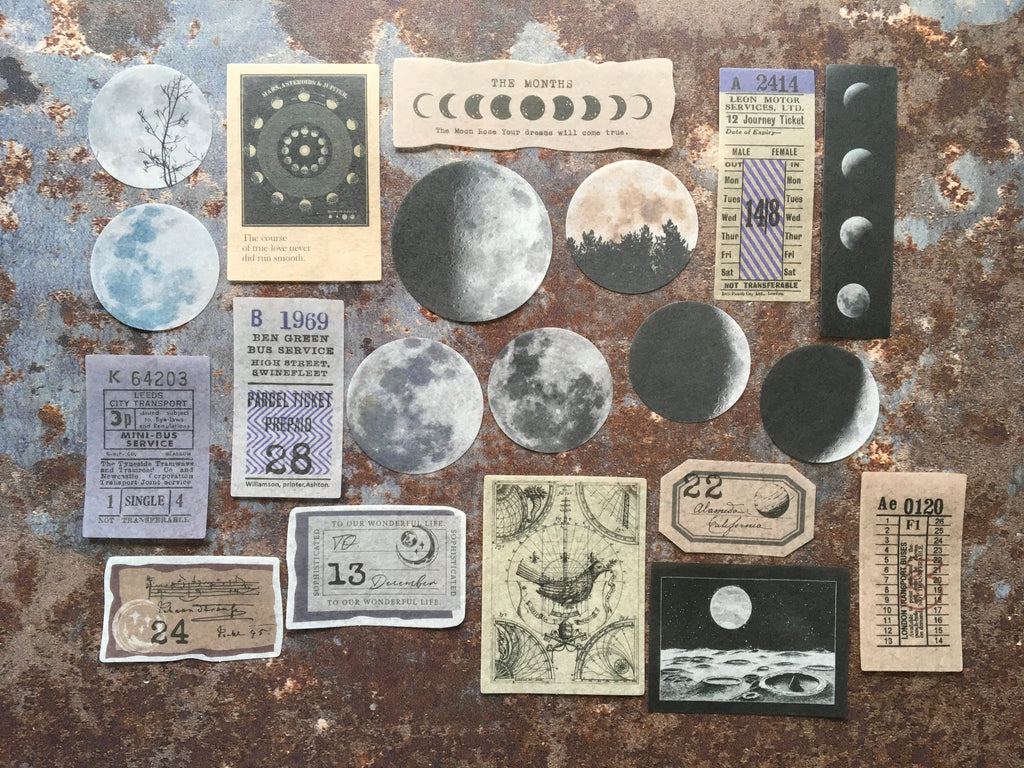 celestial sticker mix for journaling