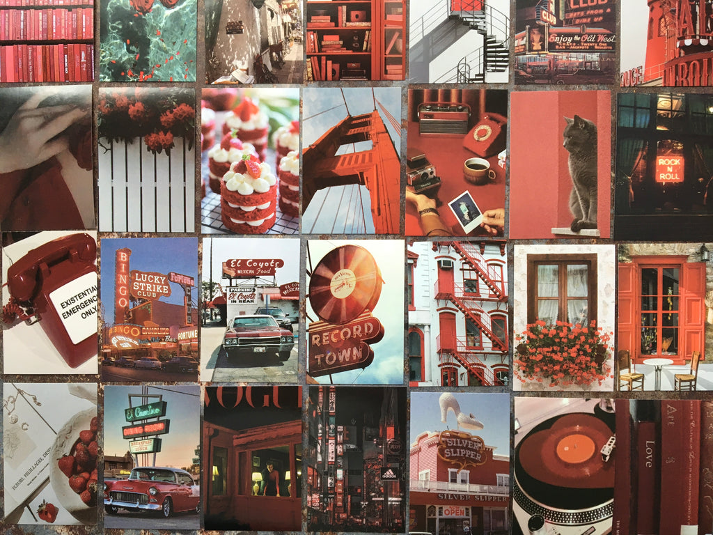 'Rock 'n' Roll' red sticker booklet (50pcs)