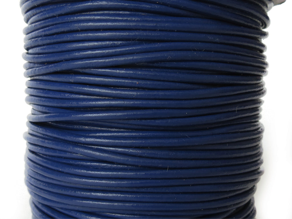 1.5mm leather cord in blue violet