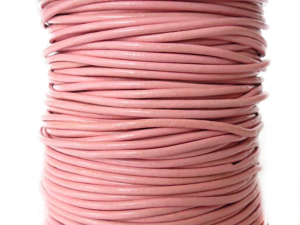 2mm Regular Light Pink leather cord