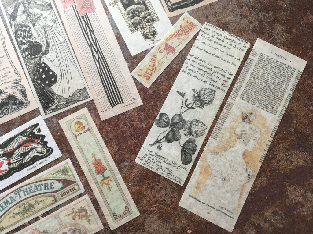'French Art Nouveau' style sticker collection