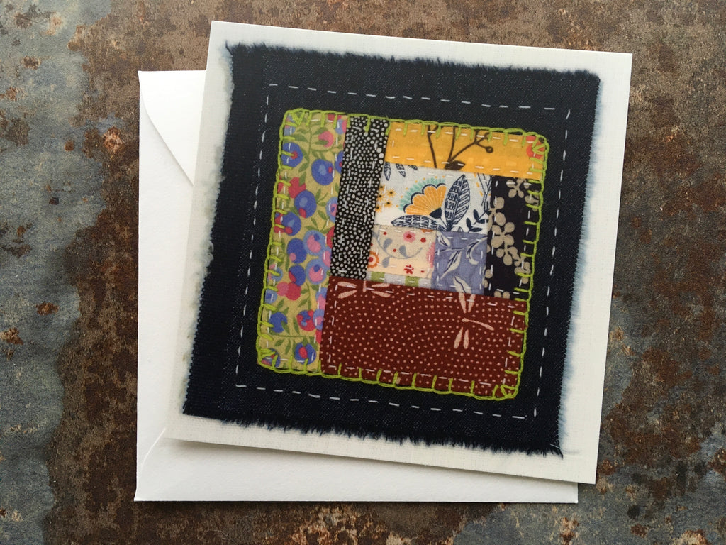 'Crumbquilt' Art Postcard with matching envelope