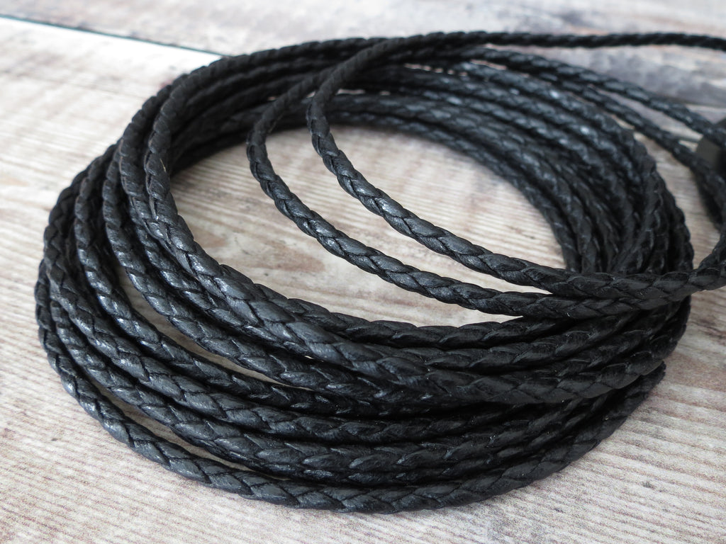 black vegan cotton cord