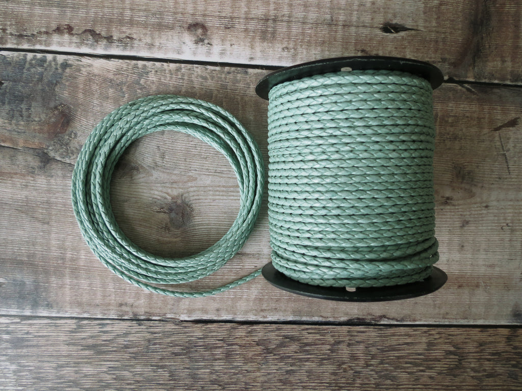 mint green cotton bolo cord
