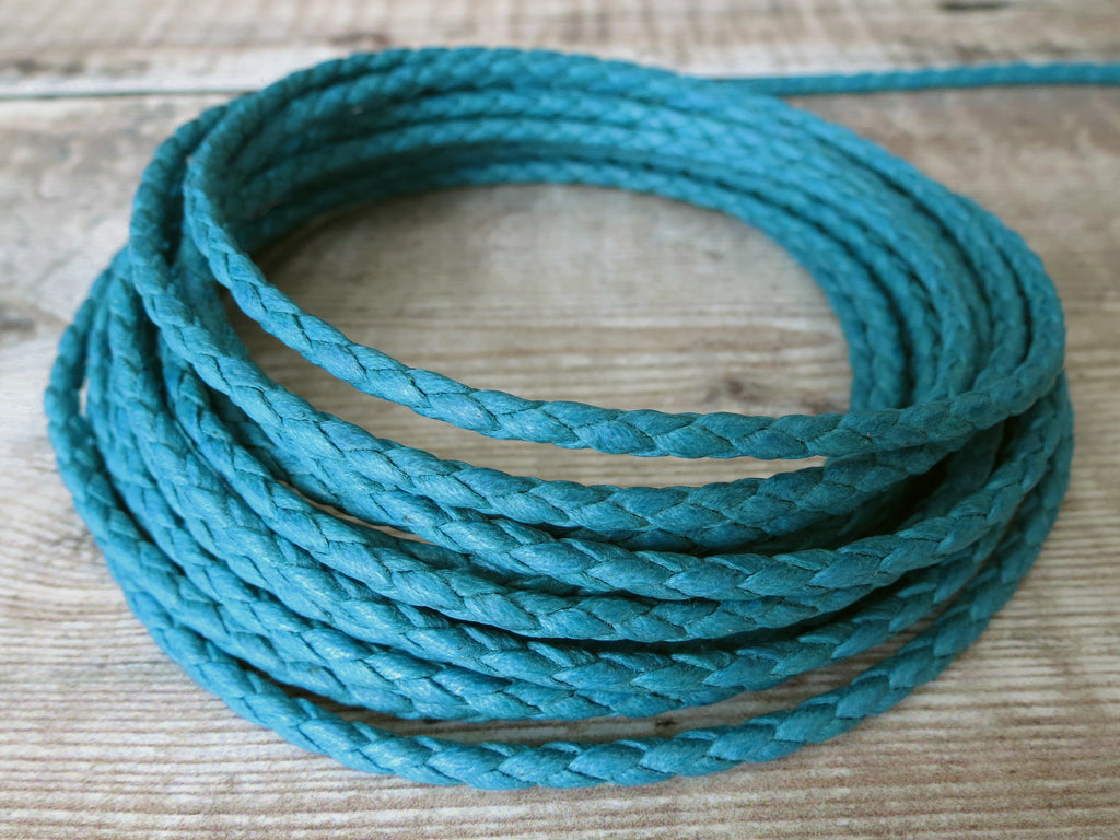 turquoise cotton bolo cord