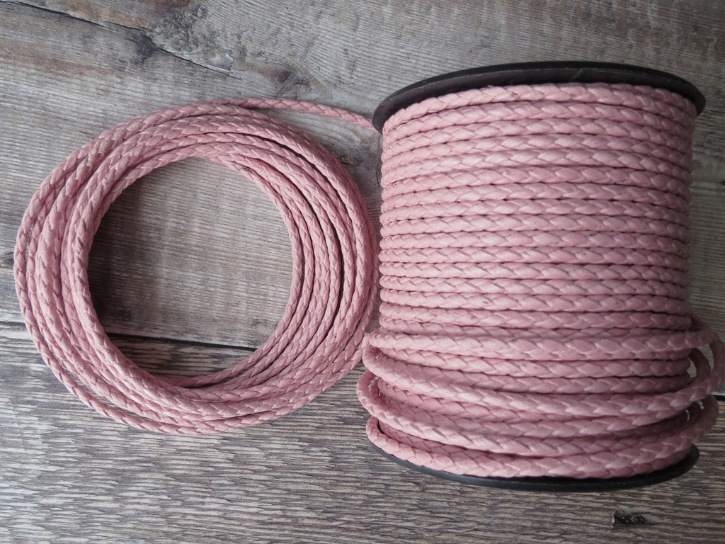 pink vegan cotton bolo cord