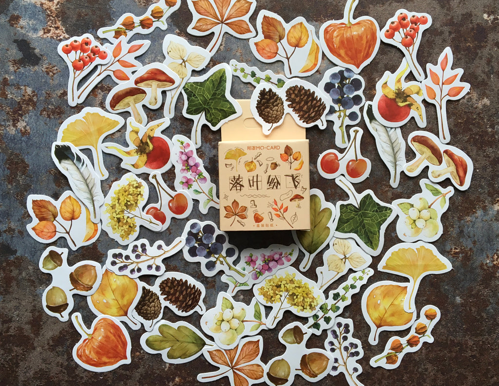 'Colourful autumn' sticker box