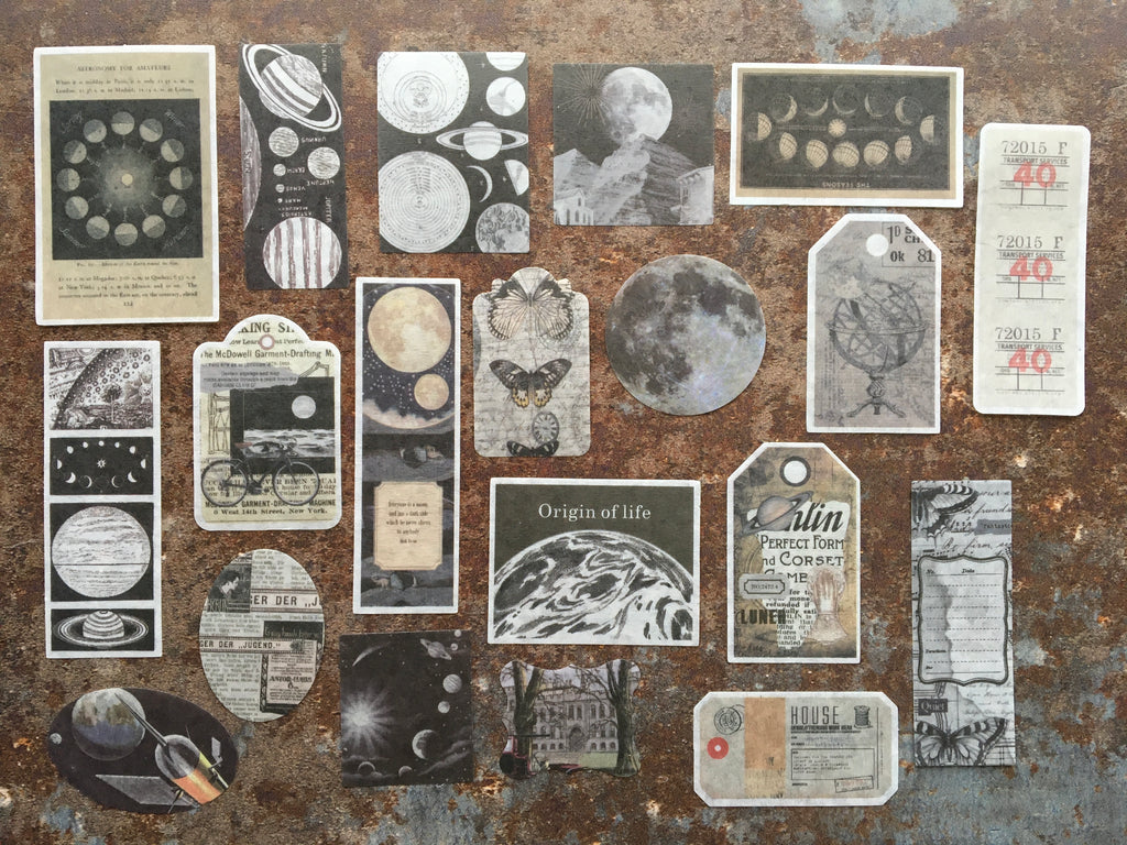 'Moonscapes' sticker collection