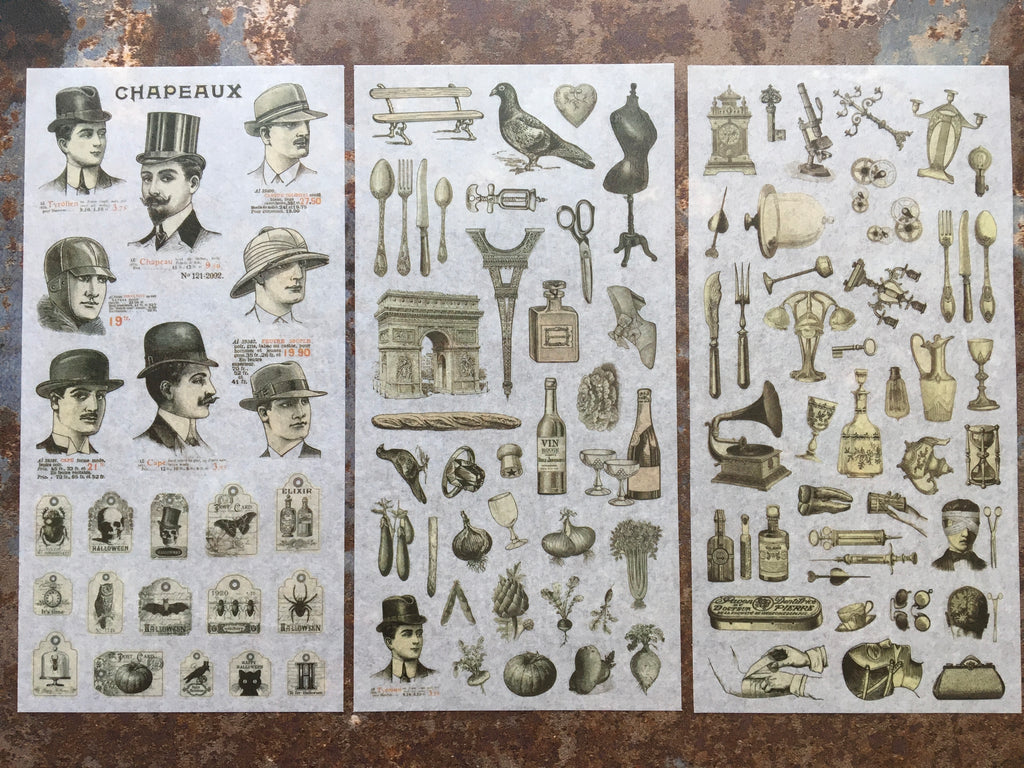 'Victorian Life' sticker sheets