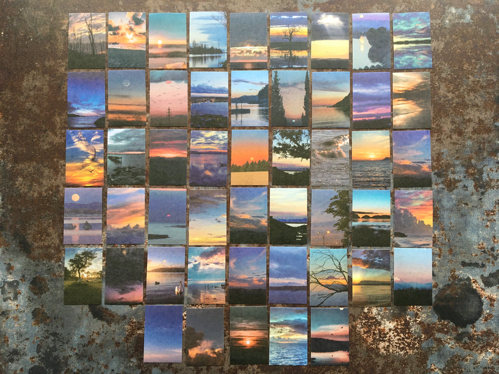 'Blue Sunsets' sticker booklet (50pcs)