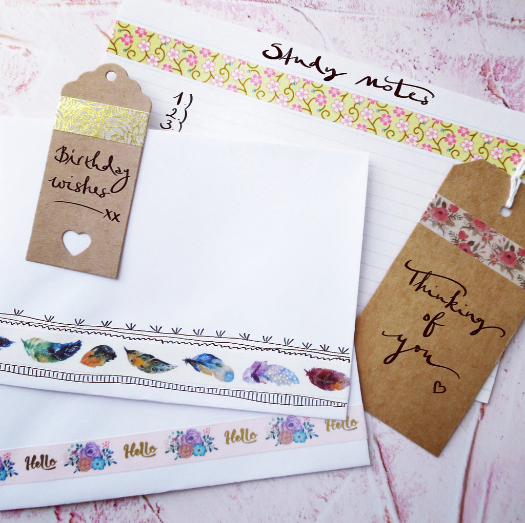 washi tape inspiration for gift wrapping