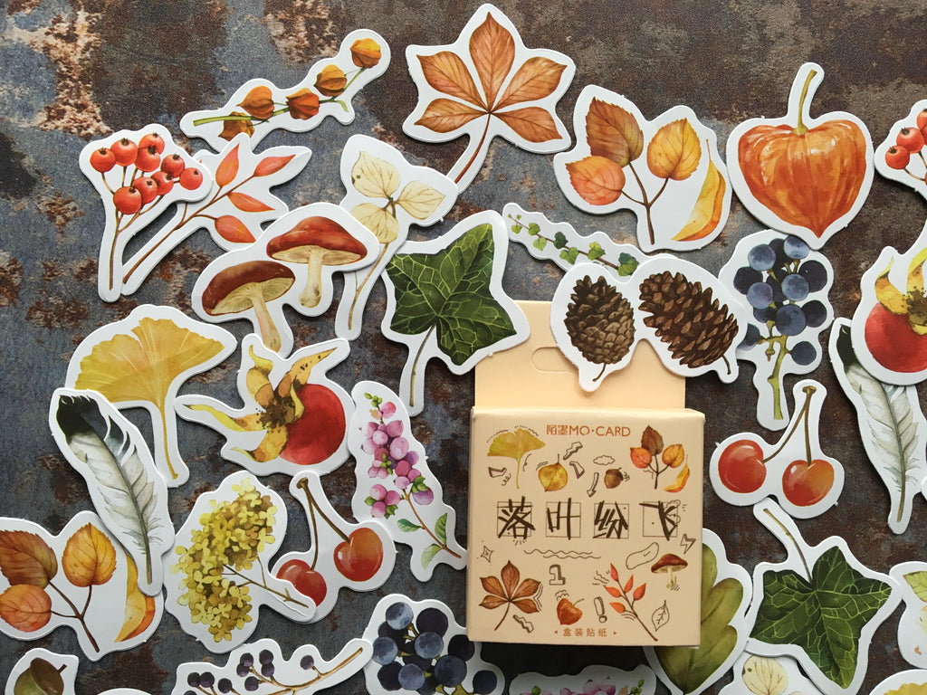 'Colourful autumn' sticker box