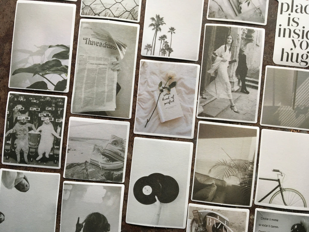 'Black & White' sticker collection