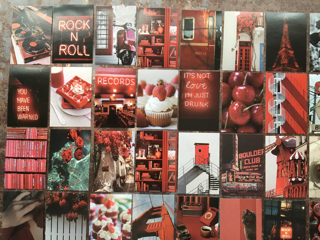 'Rock 'n' Roll' red sticker booklet (50pcs)