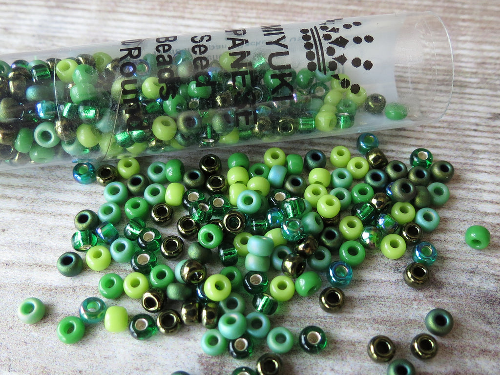 Miyuki beads 'Evergreen Mix'