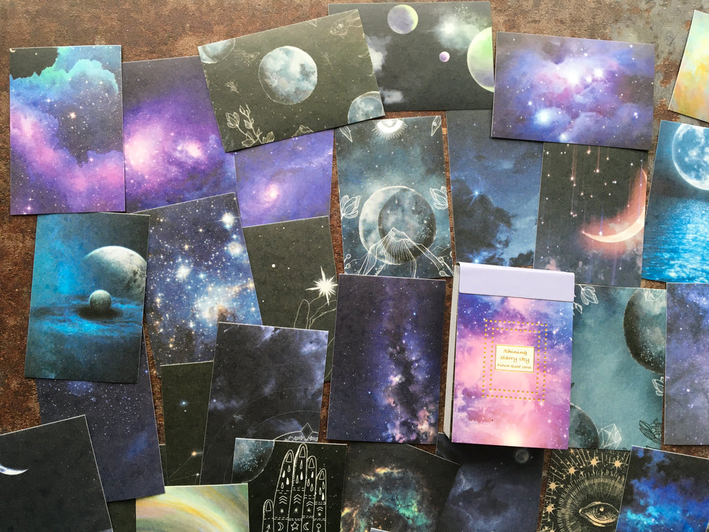 galaxy stickers for scrapbooking