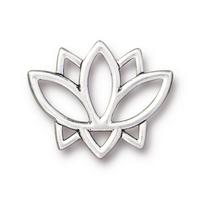Open Lotus Link by TierraCast in antique silver finish