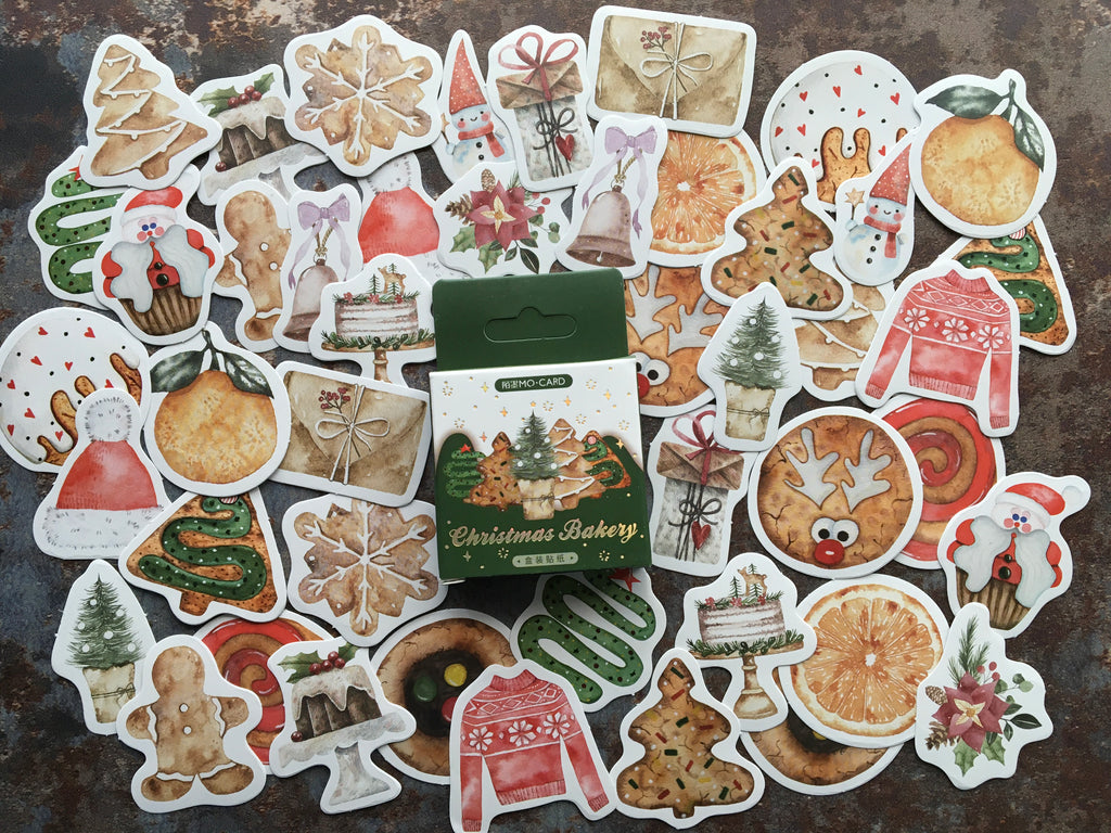 Christmas cookie stickers