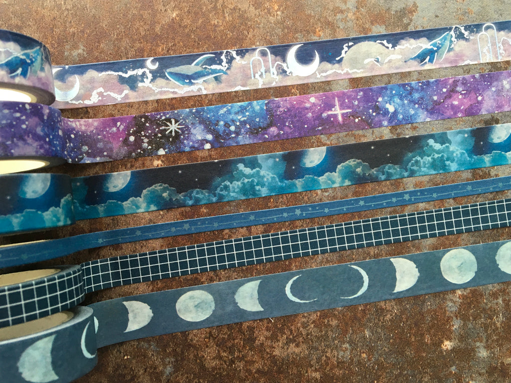 galaxy washi tape for journal decoration