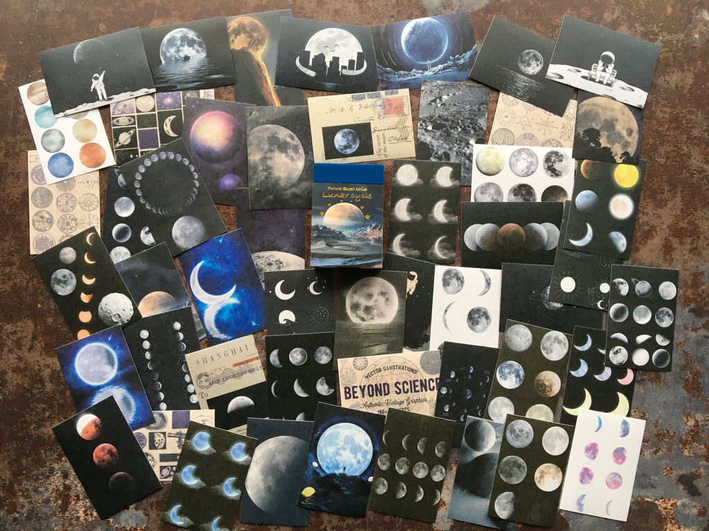moon phases stickers