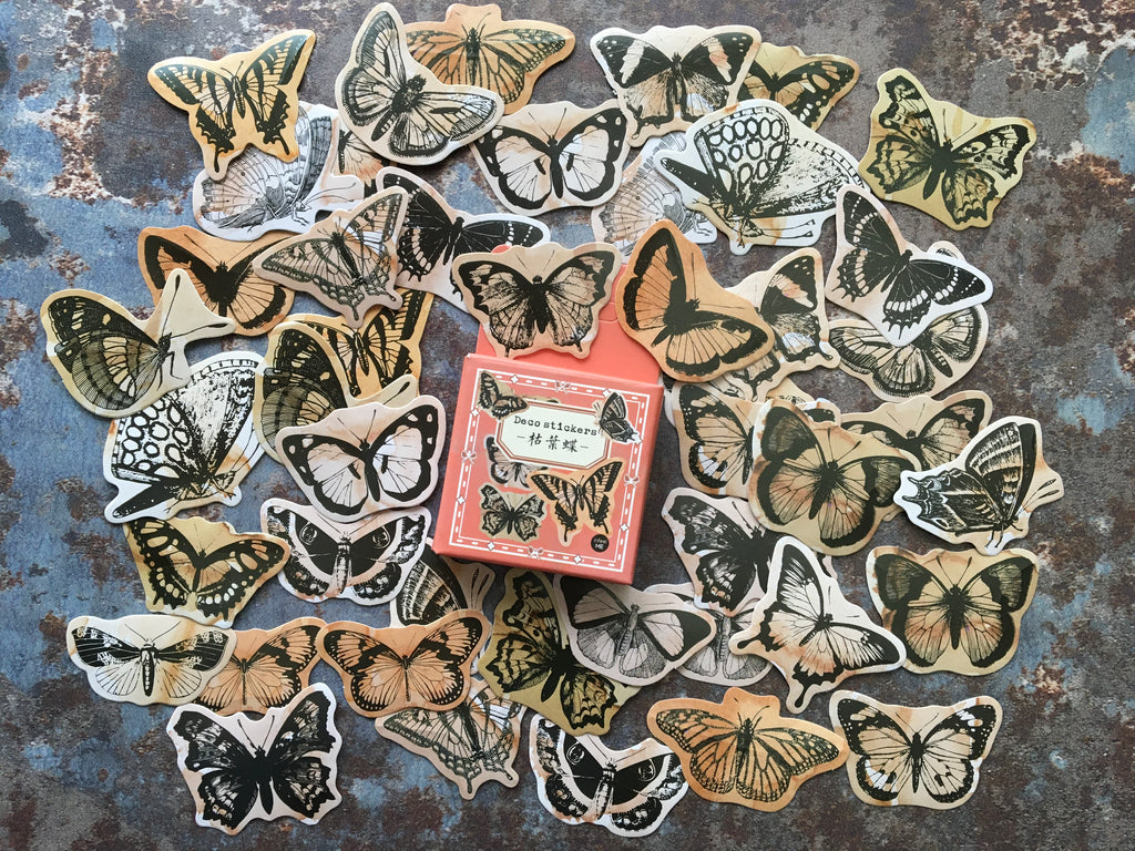 Butterfly stickers for journal decorations