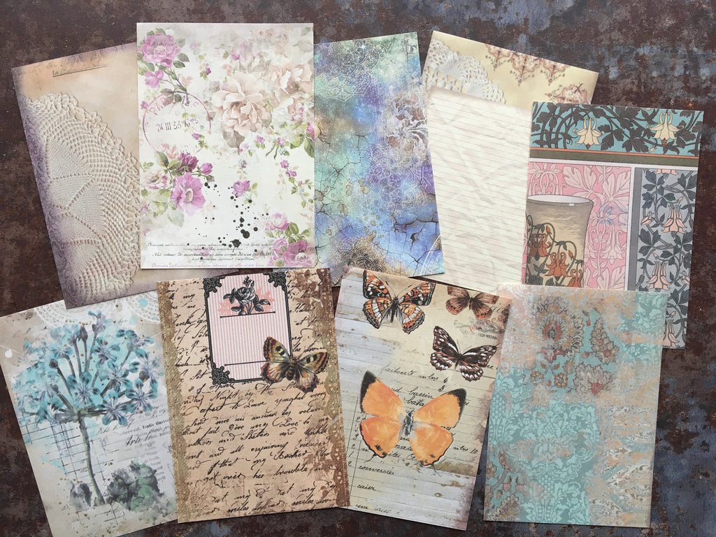 'Patterned Collage Style' background papers