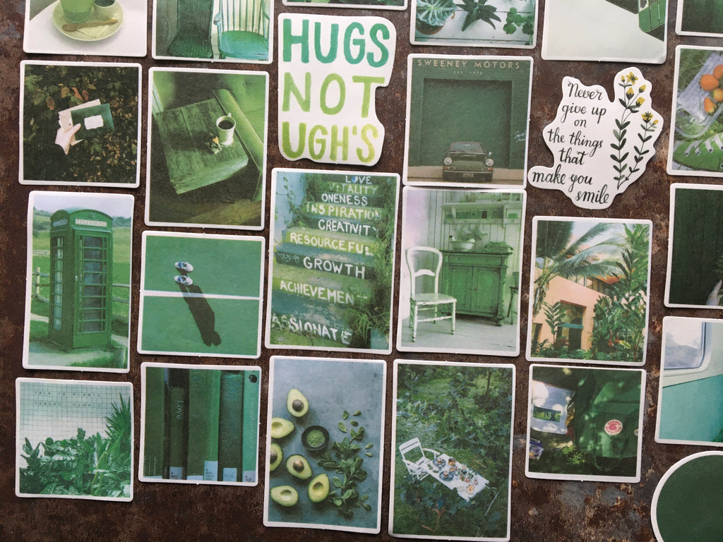 green journal stickers