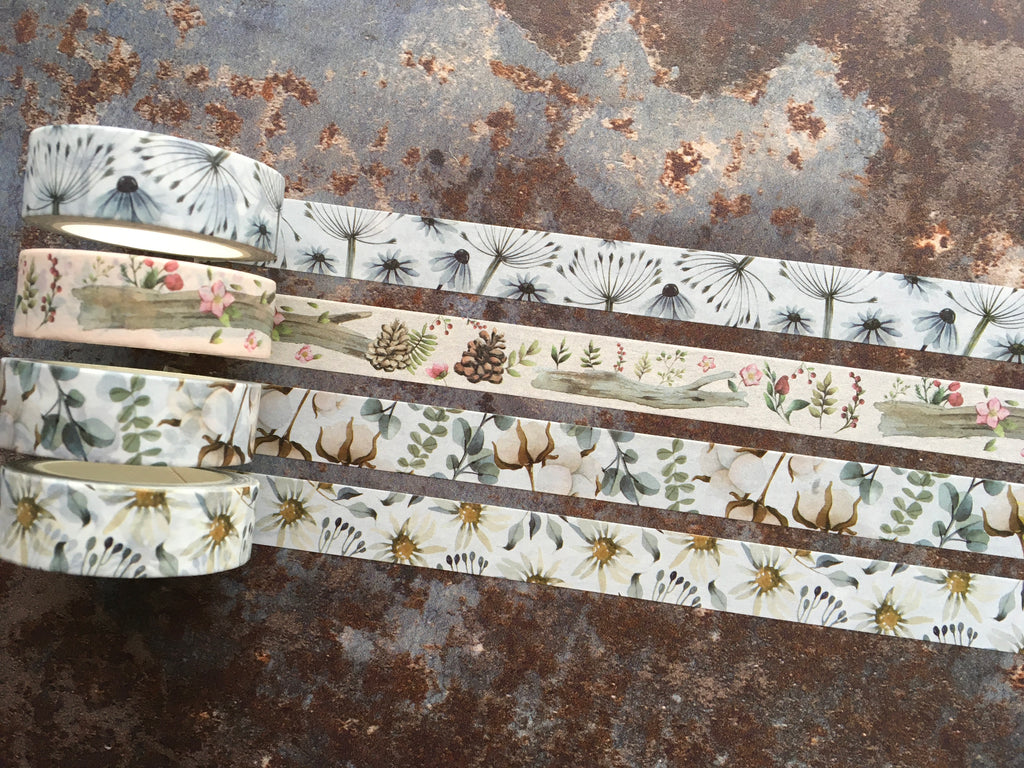 Dreamy botanicals washi tape collection