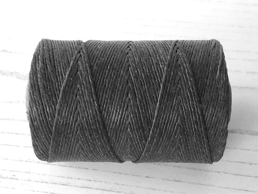 Charcoal grey Irish waxed linen cord