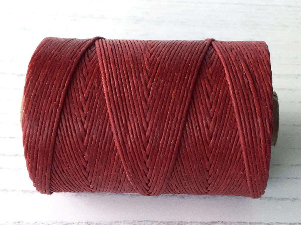 4-ply country red Irish waxed linen cord