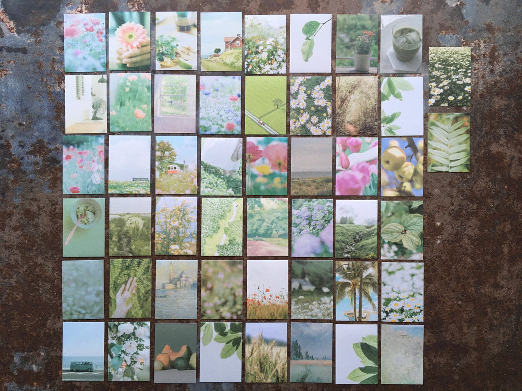 'Garden Star GREEN' sticker booklet (50pcs)