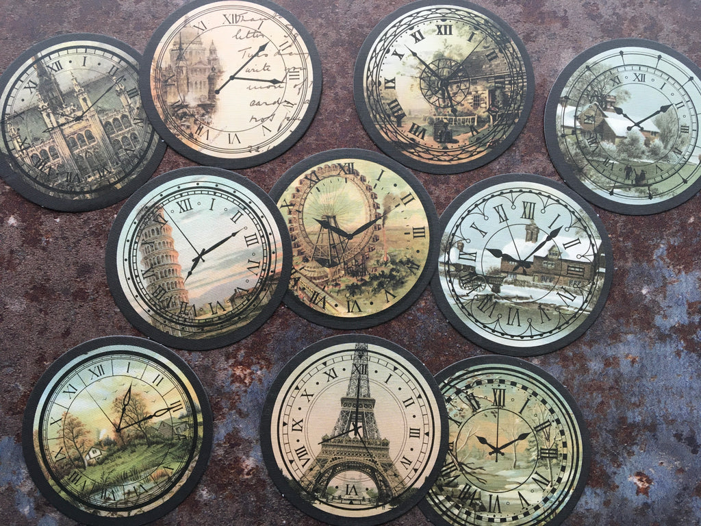 'Vintage time pieces' sticker collection