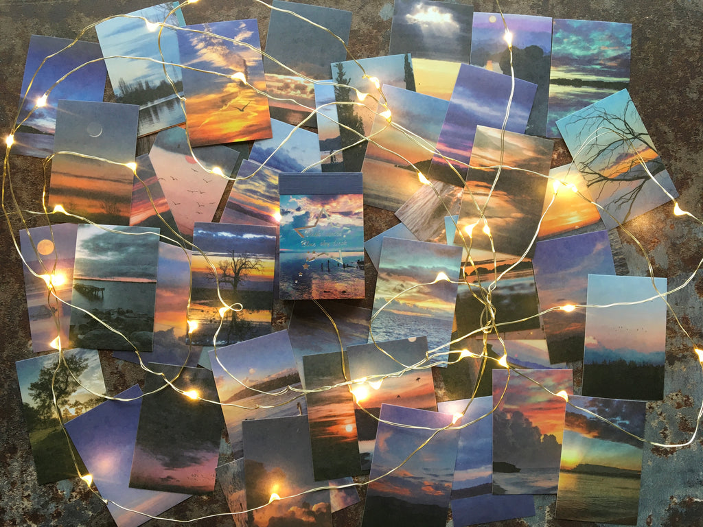 'Blue Sunsets' sticker booklet (50pcs)
