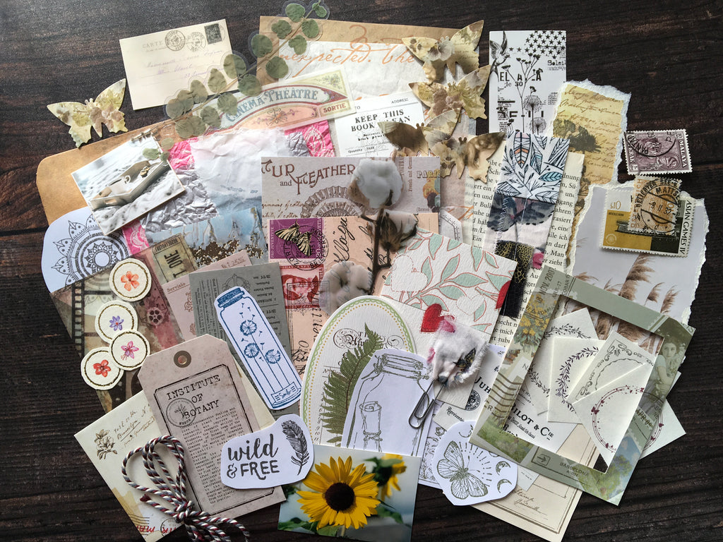 collage making mystery grab bag