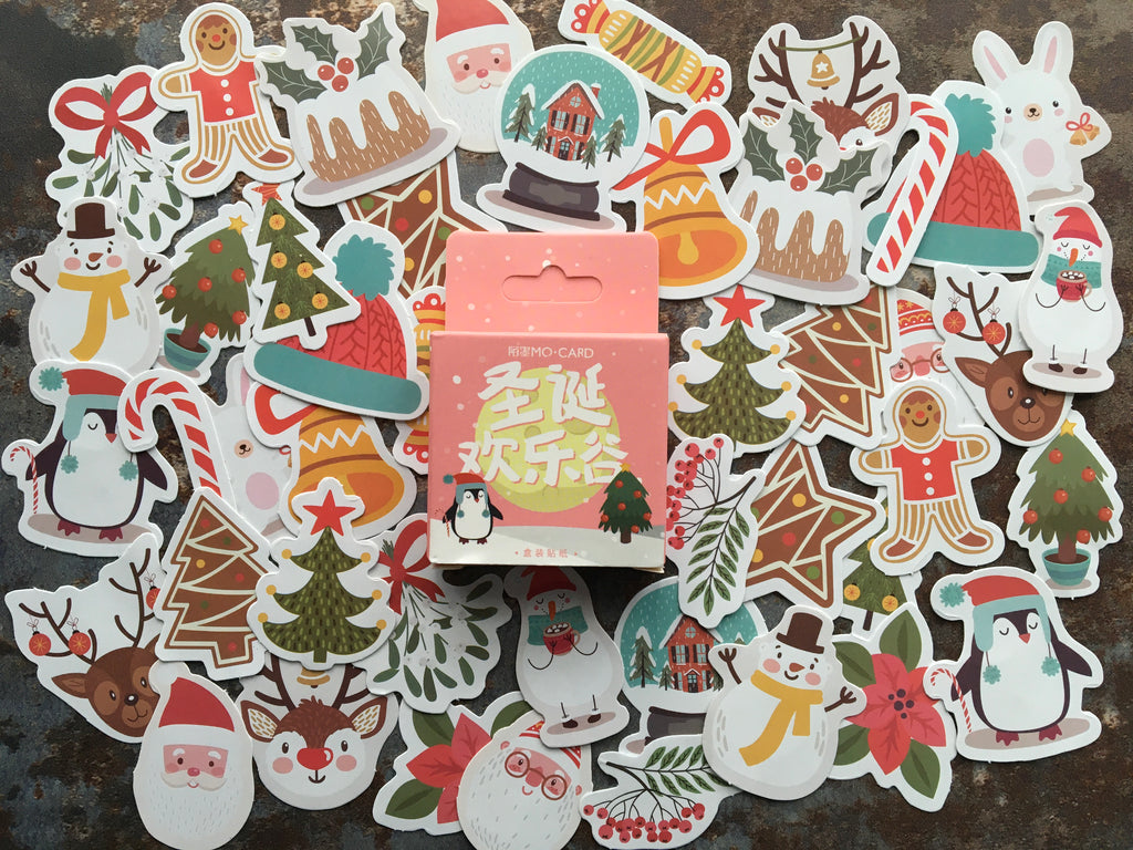 Christmas journaling stickers