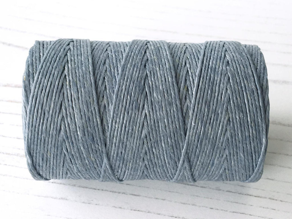 Denim Blue Irish waxed linen cord