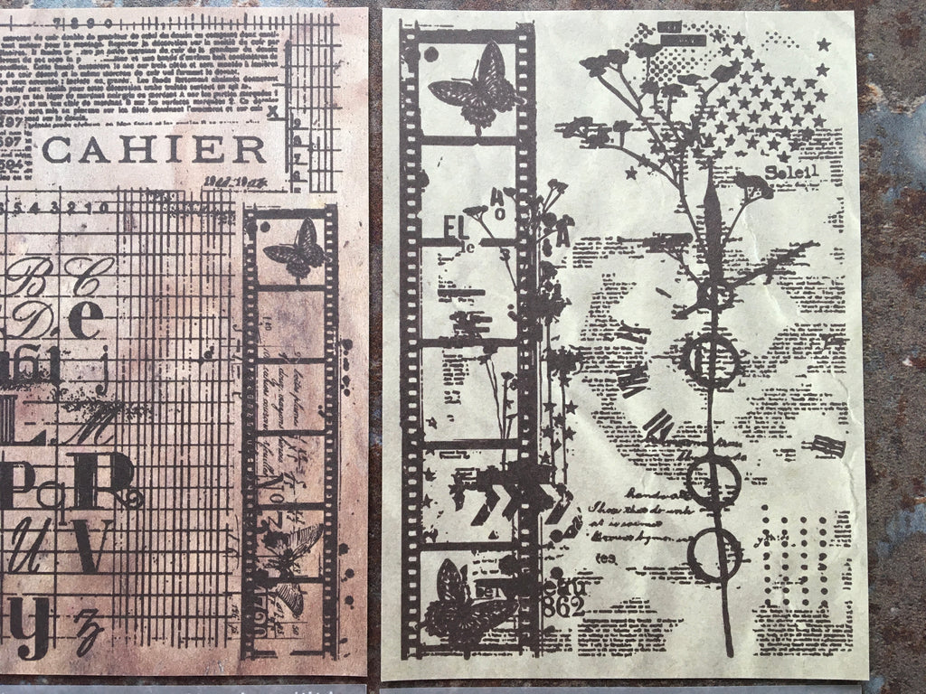 'Cahier' background papers, regular & translucent vellum