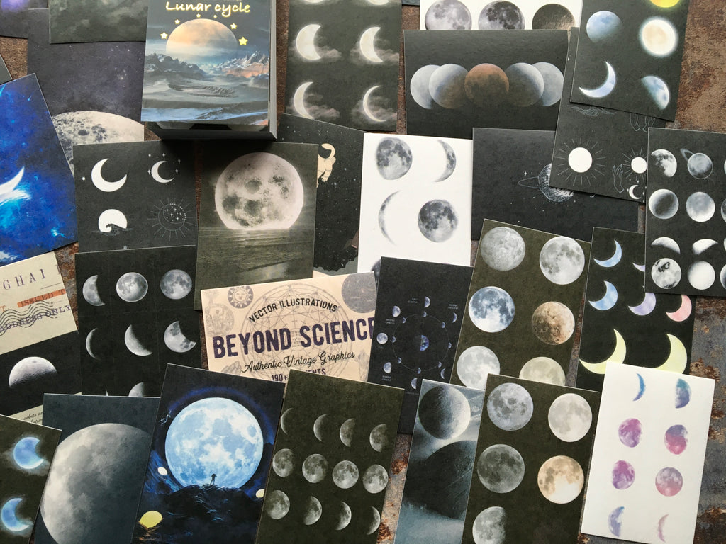 'Moon Cycle' sticker booklet (50pcs)