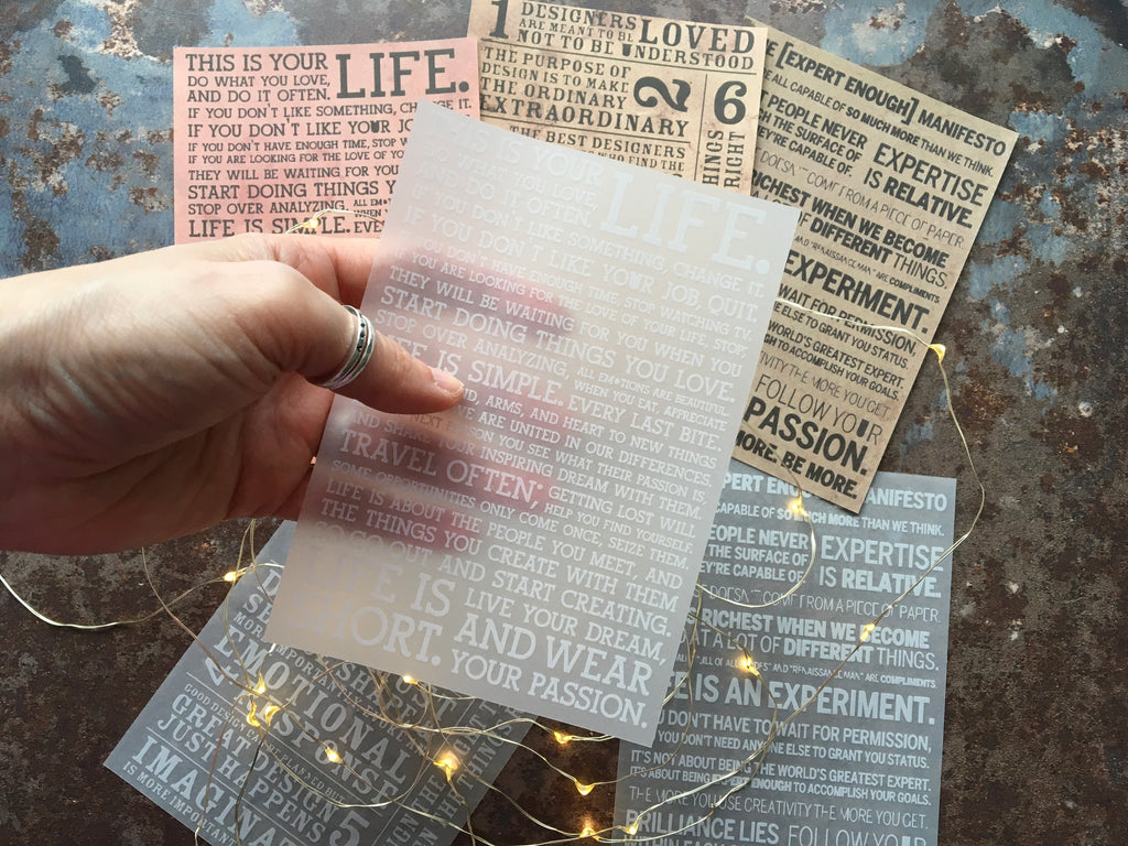 quotes paper for scrapbooking