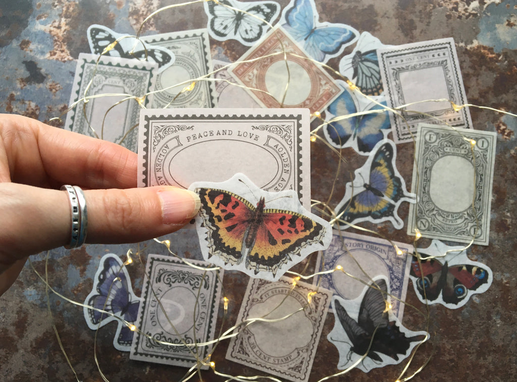 butterfly stickers for journaling